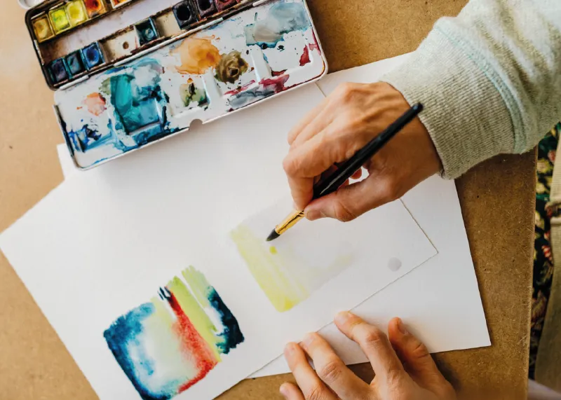 Aquarelle devant cours en ligne • sophie bataille