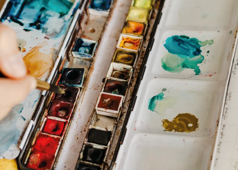 Aquarelle devant cours en ligne • sophie bataille