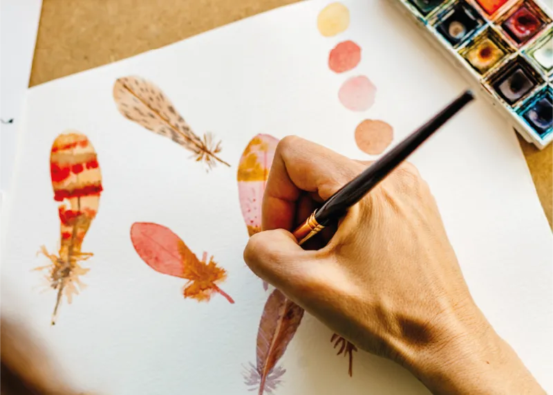 Aquarelle devant cours en ligne • sophie bataille